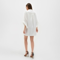 Рубашка женская MINAKU: Casual collection цвет молочный, р-р 42 Рубашка женская MINAKU: Casual collection цвет молочный, р-р 42