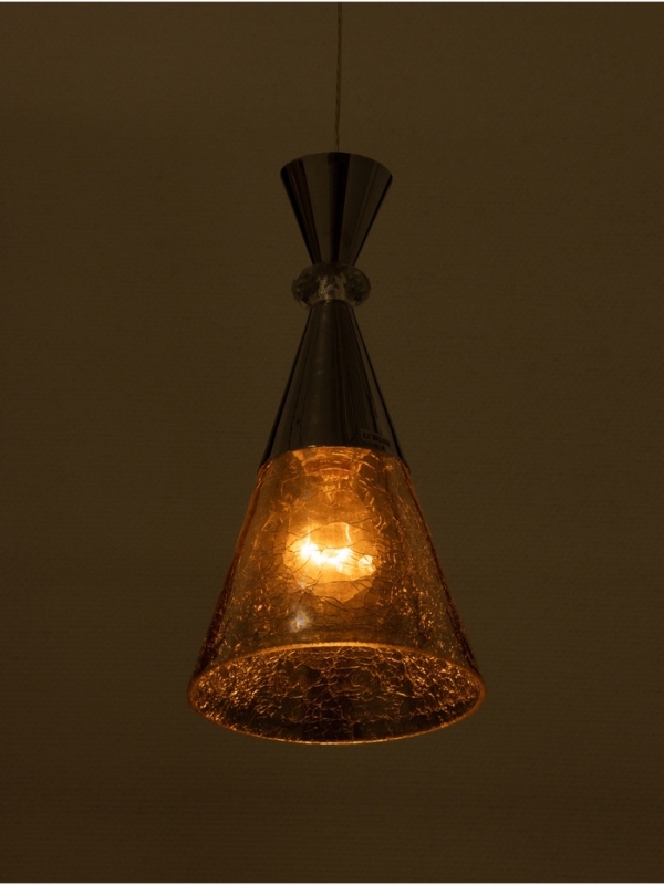 Светильник &laquo;Рианна&raquo; 1х40Вт Е27 серебро 15х15х30+100см