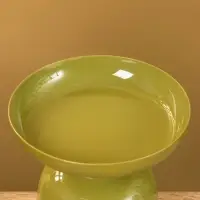 Подсвечник на 1 свечу "Авокадо" глянцевый 10х10х9 см