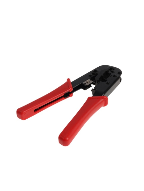 Кримпер ТУНДРА, для витой пары и телефонной линии RJ-45 8P 6P, горизонтальный обжим