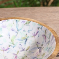 Миска "Оттенки сирени" дерево манго 17,5х17,5х6,5 см