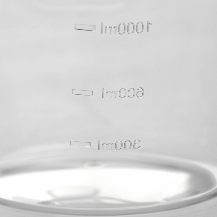 Ковш с мерной шкалой Доляна, 1 л, 29,5&times;18&times;10,5 см, прозрачный