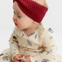 Повязка вязаная для девочки Крошка Я, р-р 17 см, розовый Повязка вязаная для девочки Крошка Я, р-р 17 см, розовый