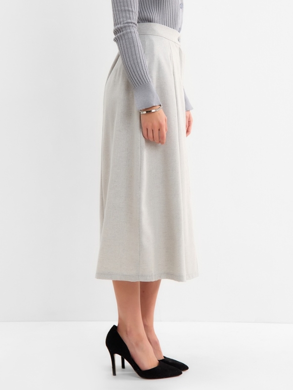Юбка женская макси  MINAKU: Modern classic цвет серый, р-р 50