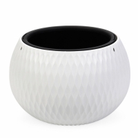 Кашпо "Жемчужина" 4л подвесное, белый