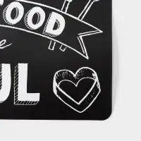 Салфетка сервировочная на стол &laquo;Кулинария&raquo;, 42&times;27 см, чёрная