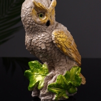 Статуэтка "Филин на листьях" 12х8х6 см, цвет коричневый