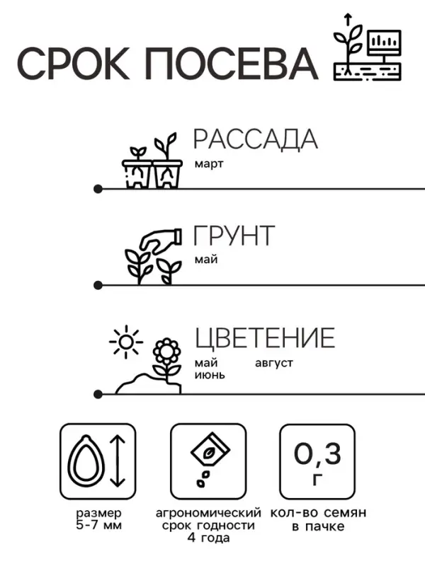 Семена Люпин "Канделябр", ц/п,  0,3 гр.