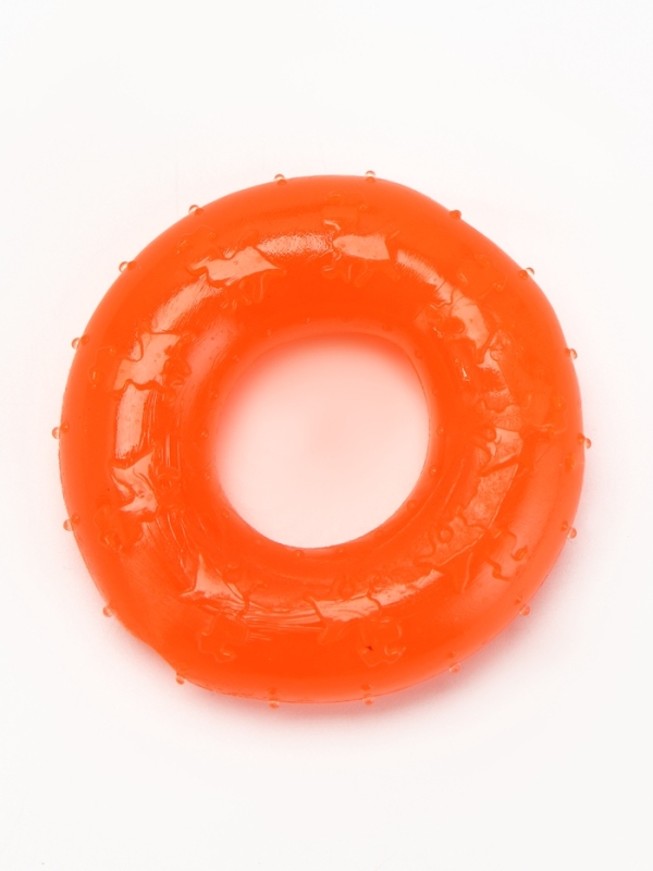 Игрушка жевательная Игрушка жевательная "Кольцо" прозрачная, PP, 6,7 х 2 см, оранжевая