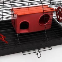 Клетка для грызунов "Саквояж", малая, с лабиринтом, 40 х 25 х 21 см, микс цветов Клетка для грызунов "Саквояж", малая, с лабиринтом, 40 х 25 х 21 см, микс цветов