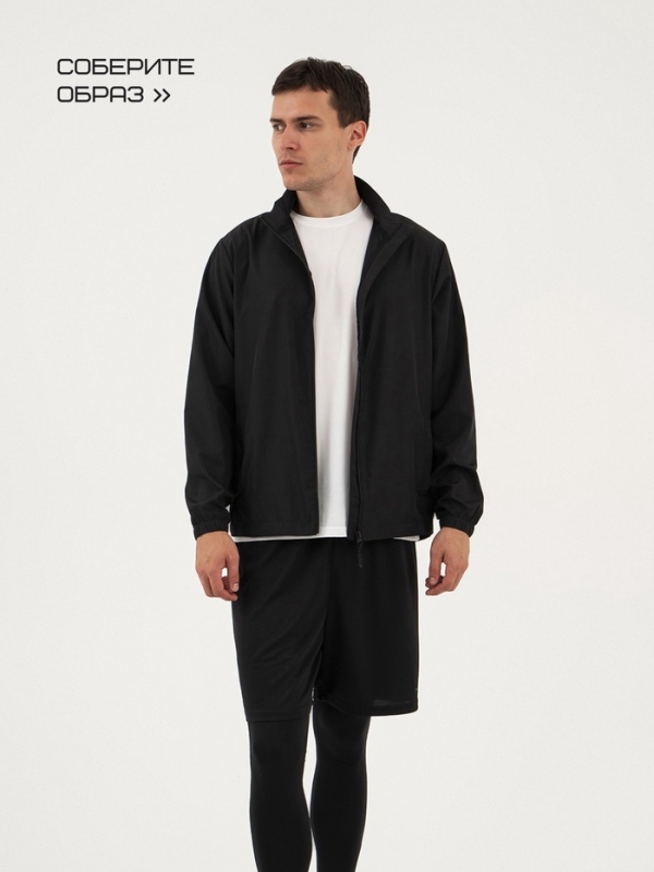 Ветровка мужская Resport, р. 46, цвет чёрный, спортивная