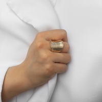 Кольцо металл «Тренд» пружинка, цвет золото, размер 16 Кольцо металл «Тренд» пружинка, цвет золото, размер 16