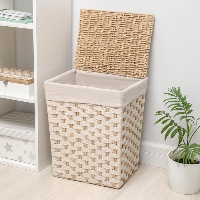 Корзина для хранения плетёная Доляна &laquo;Уют&raquo;, 39&times;30&times;47 см