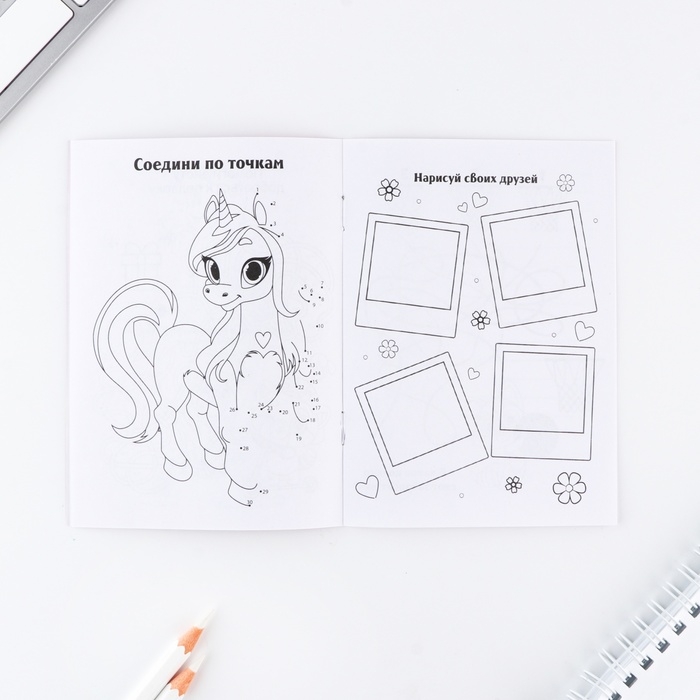 Набор: блокнот А6, карандаши (2 шт.) и восковые мелки (4 шт.) &laquo;С 8 марта&raquo;