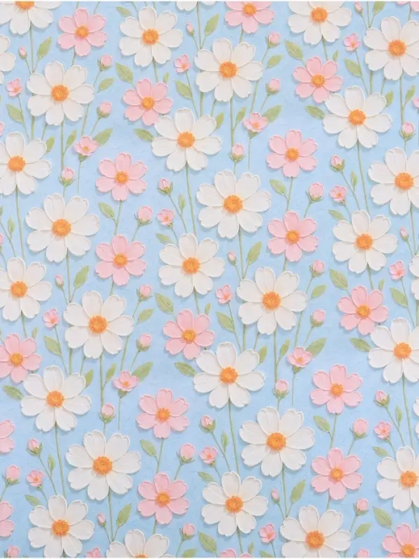 Бумага упаковочная крафтовая &laquo;Цветочная&raquo;, 50 &times; 70 см