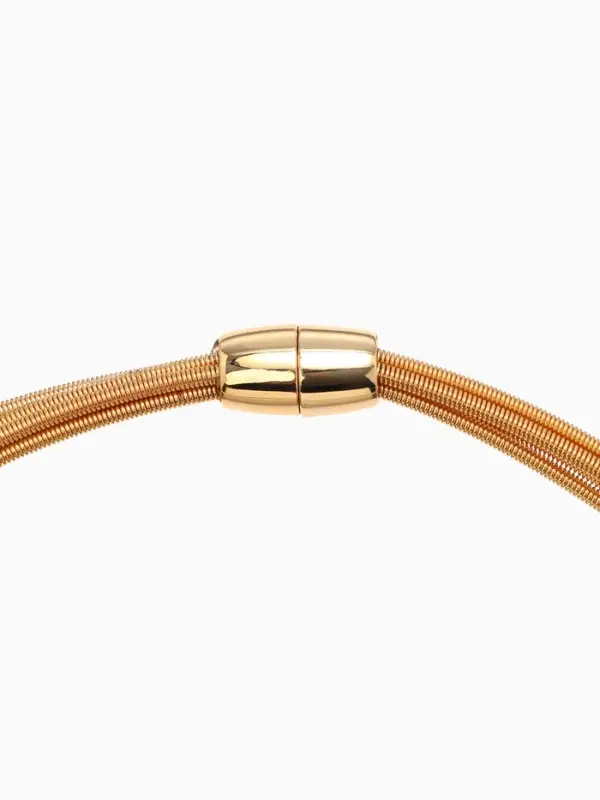 Набор 2 пред-та: колье, браслет "Бусина на нитях", цвет золото