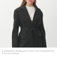 Пиджак женский MINAKU: Classic цвет черный, р-р 50-52 Пиджак женский MINAKU: Classic цвет черный, р-р 50-52