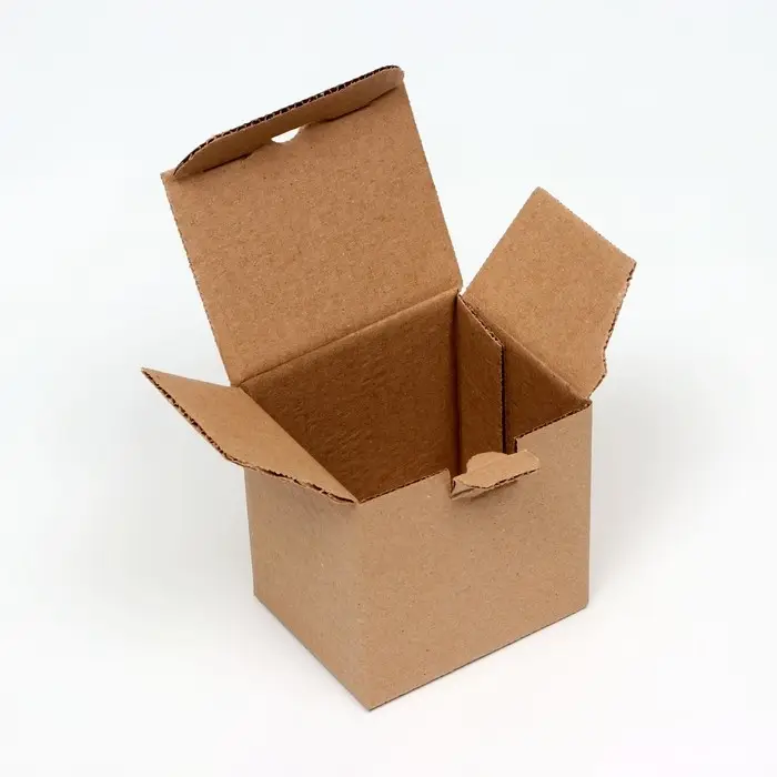 Коробка под кружку, 10&times;8&times;10 см, бурая