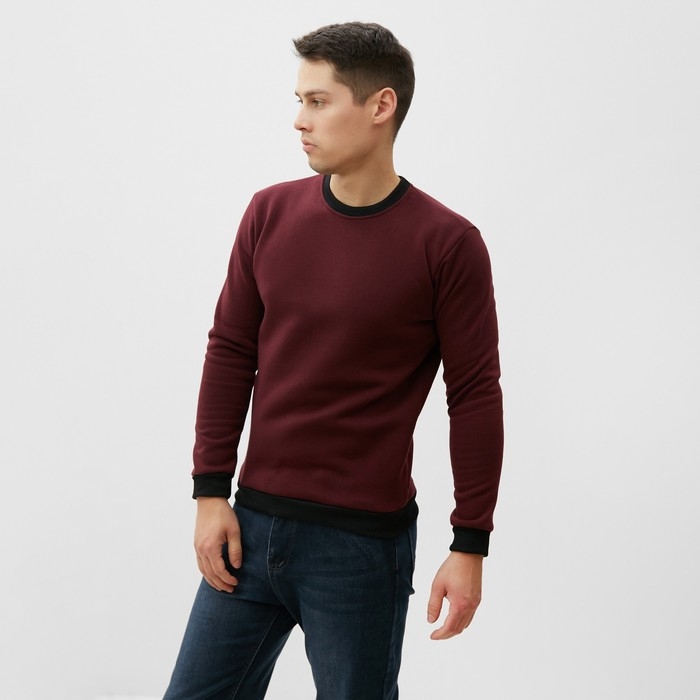 Свитшот мужской НАЧЁС, цвет бордо, размер 54 Свитшот мужской НАЧЁС, цвет бордо, размер 54