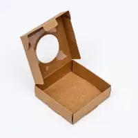 Коробочка самосборная, крафт, 10&times;10&times;3 см