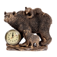 Часы настольные интерьерные, &laquo;Медведи&raquo; на батарейках, 30&times;26&times;17 см, d-7 см