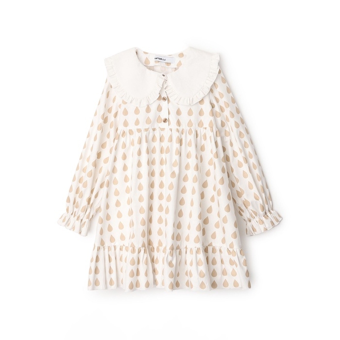 Платье детское с воротником KAFTAN Платье детское с воротником KAFTAN "Капелька", р.30 (98-104 см)