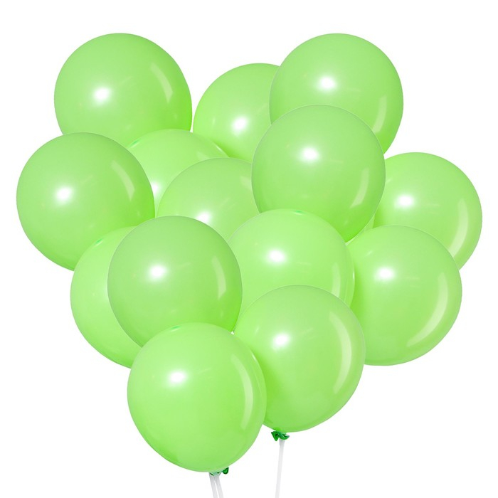 Шар латексный 12 Шар латексный 12", пастель, набор 50 шт., цвет салатовый