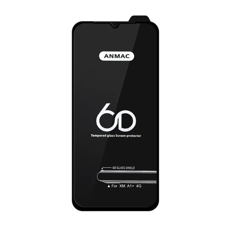 Защитное стекло XM A1+  Anmac 6D Black без упаковки Арт.1137392 (10 шт./уп.)
