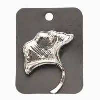 Брошь "Цветок каллы", цвет серебро