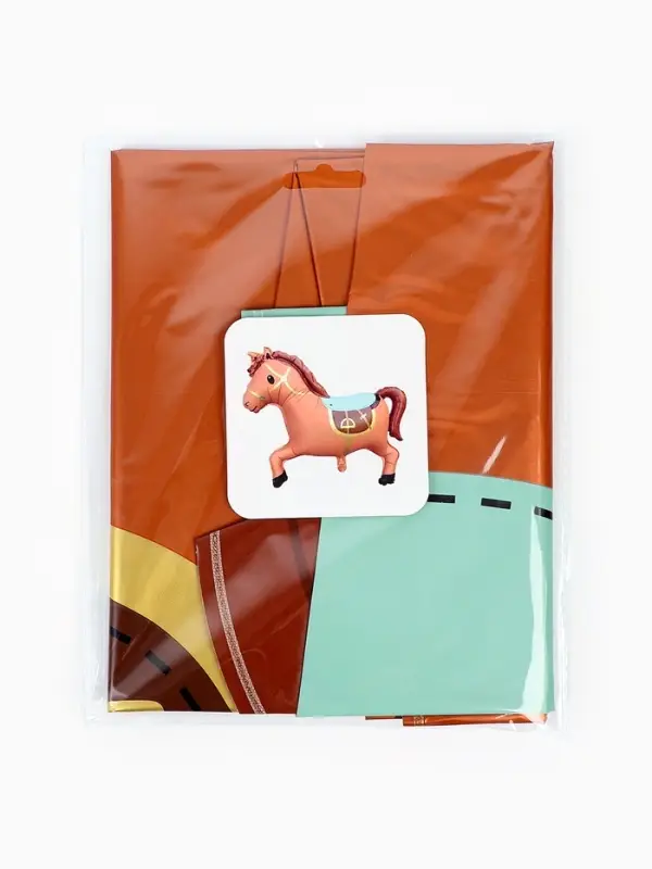 Воздушный шар фольгированный 54" "Лошадка" под воздух, цвет коричневый