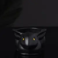 Подсвечник "Заяц" 9х6х4 см, черный