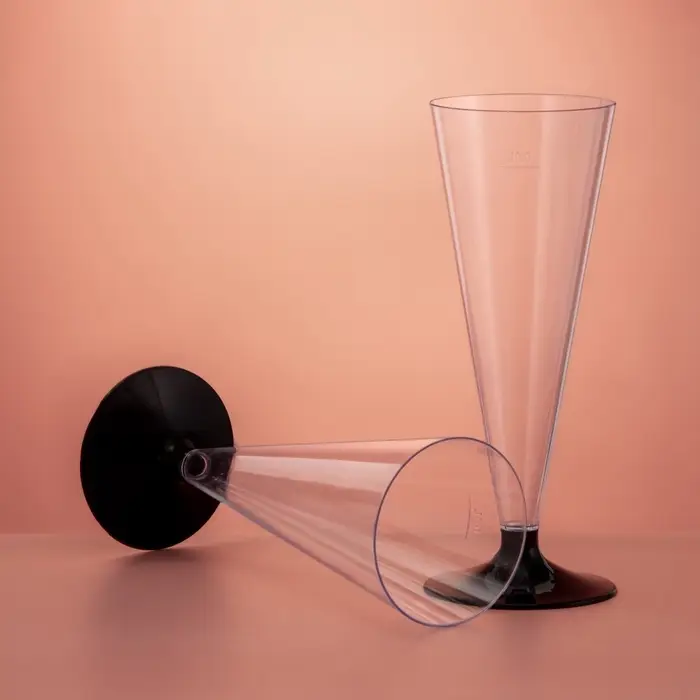 Фужер пластиковый одноразовый для шампанского &laquo;Конус&raquo;, 150 мл, прозрачный