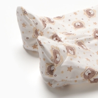 Комбинезон детский с закрытыми ножками "Львята", цвет молочный, рост 74 см