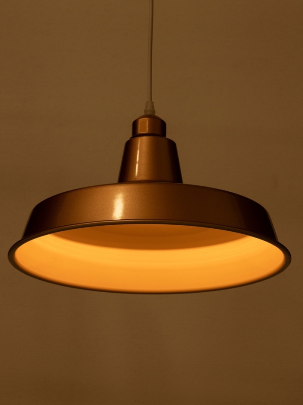 Светильник Ronald 1х40Вт Е27 пр-1м бронзовый металлик 36х36х15см