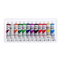 Краски акварельные, 12 цветов, в пластиковой тубе, 12 мл