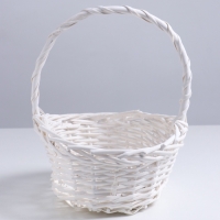 Корзина 27х23х12х9х28см, ива, белая