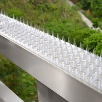 Отпугиватель для птиц, 33,5 &times; 4,5 см, шипы противоприсадные, 51 шт., 3 ряда, Greengo