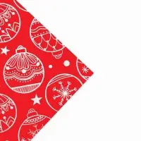Плёнка упаковочная голография &laquo;Новогодние шарики&raquo;, красная 100&times;70 см