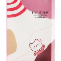 Папка формат А4 с 30 прозрачными файлами МИКС Зверята