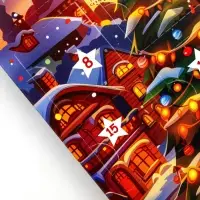 Адвент календарь новогодний с мёдом &laquo;С Новым Годом&raquo;, облепиха, кедровые орешки, малина, цитрус, клубника