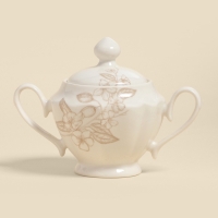 Сахарница SL Home &laquo;Аманде&raquo;, 17&times;11&times;12 см, фарфор, белая