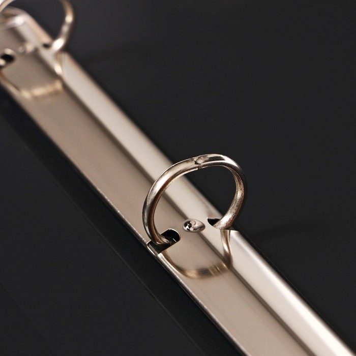 Папка на 4 кольцах А3, Calligrata "Standard" 27мм, 800 мкм, вертикальная, чёрная