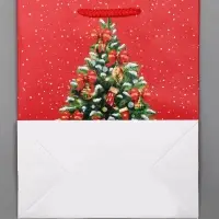 Пакет подарочный новогодний ламинированный, &laquo;Новогодний шар&raquo; , 18&times;10&times;22.3 см