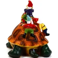 Садовая фигура "Черепаха с гномами" 18х11х14см   10815589