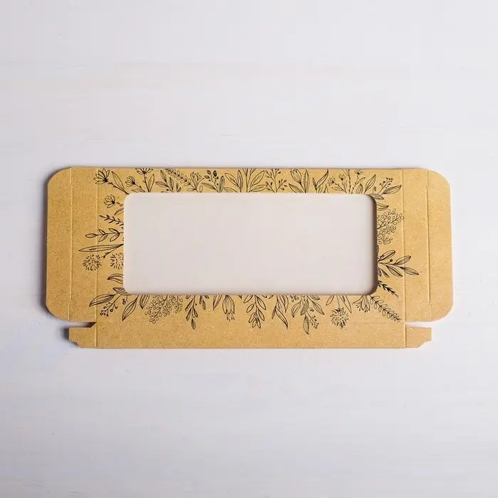 Коробка для шоколада, кондитерская упаковка &laquo;Pleasure&raquo;, с окном, 17.3 х 8.8 х 1.5 см