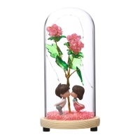 Ночник колба "Влюблённая пара" LED от батареек 3хLR44 10х10х21 см RISALUX Ночник колба "Влюблённая пара" LED от батареек 3хLR44 10х10х21 см RISALUX