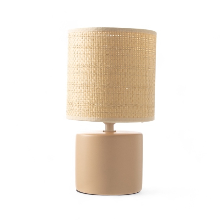 Лампа настольная "Лиза" 1х40Вт Е14 персиковый 13х13х24см