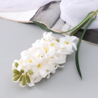 Цветы искусственные "Гиацинт галант" 66х5 см, белый Цветы искусственные "Гиацинт галант" 66х5 см, белый