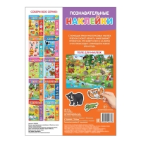 Наклейки многоразовые &laquo;Животные леса&raquo;, формат А4, 55 наклеек