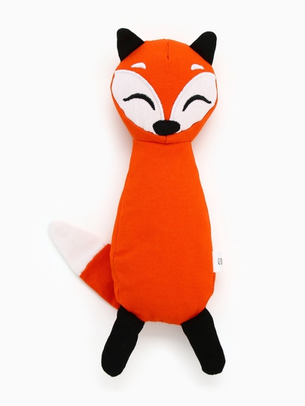 Игрушка для собак с шуршалкой "Лисичка" из текстиля, 6,8*23 см
